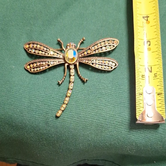 Kirks Folly Multicolor Dragonfly Brooch - Picture 5 of 5